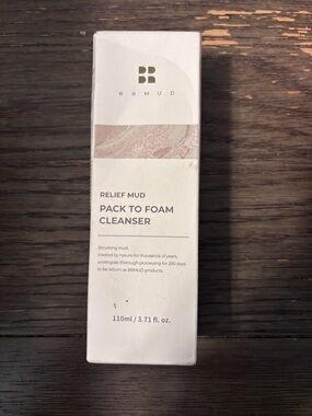 BRMUD Recovery Mud Pack to Foam Facial Cleanser for Sebum Control & Makeup - NEW